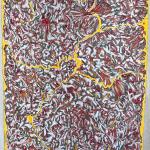 Earth Scape Series: The 4 Seasons Series, Summer Golden Shores, Jan12, 2003, Ink Gouache On Fabiano Mixed Paper, 26 x 20 in