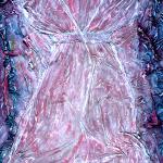 Growing Up Woman 2 of 5: Full Blown Rose, 1988, Mixed Media Collage Acrylic On Canvas, 55 x 36 in