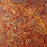 Painter's Dance Panel 1 Triptych (P02.1), 1987, Acrylic, Oil & Bronze Cream, Garment, Collage On Canvas, 72 x 48 in