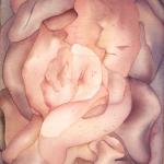 Figure Blanket (C21), 1974, Watercolor On Paper, 30 x 22 in