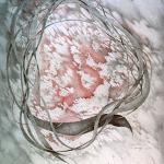 Heart Square Series #19: The Apocalyps(H19), 1979, Graphite Prismacolor On Paper, 30 x 22 in (Collection Of PriceWaterhouse)