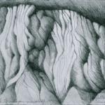 Lettre 15: Rousset-LaMontagne 4(K27) 1982, Graphite On Paper, 5 x 6.5 in (CollectionWRL)